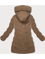 Hnědá zimní bunda s kapucí model 21246067 - LHD