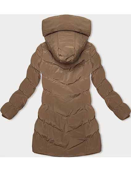 Hnědá zimní bunda s kapucí model 21246067 - LHD