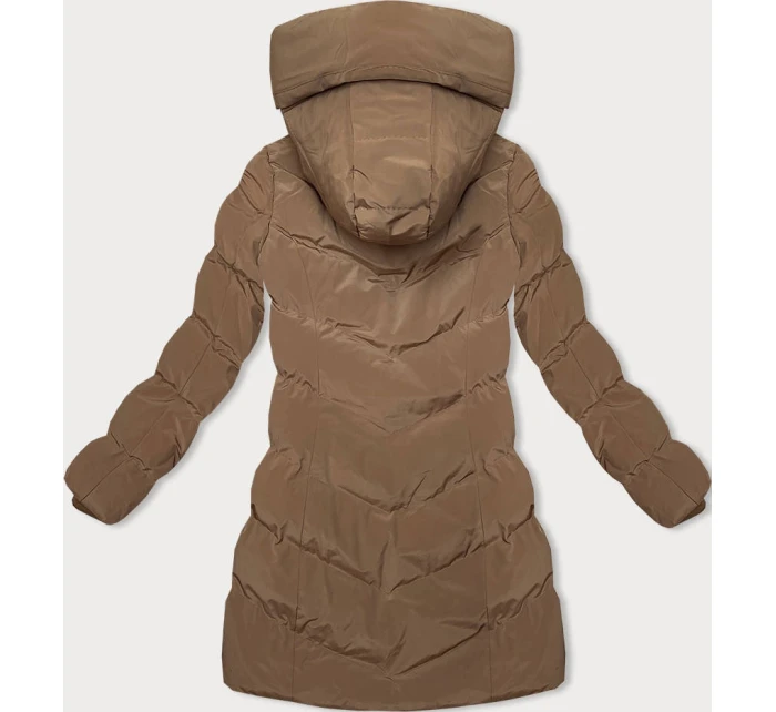 Hnědá zimní bunda s kapucí model 21246067 - LHD