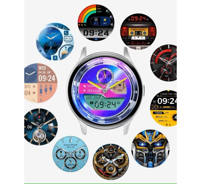 Chytré hodinky RUBICON RNCF11 Black SMARUB240