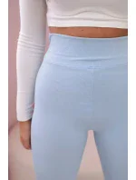 Pruhované legíny modrý