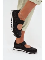 Sportovní dámské polobotky na suchý zip Černé model 22026554 - EVENTO