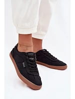 Dámské tenisky z materiálu Big Star TT274356 Černé