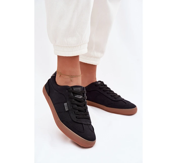 Dámské tenisky z materiálu Big Star TT274356 Černé