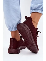Lehké dámské sportovní nazouváky z Big Star Bordó model 22185515 - Big Star Shoes Lehké dámské sportovní nazouváky z Big Star Bordó model 22185515 - Big Star Shoes