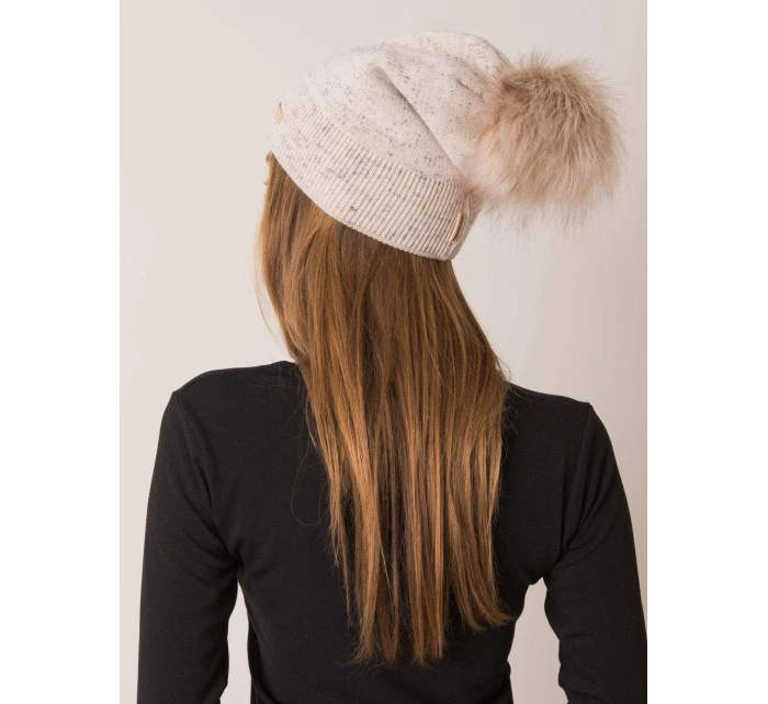 Dámská čepice model 14839420 béžová - FPrice Dámská čepice model 14839420 béžová - FPrice