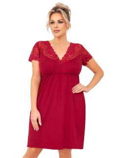 Noční košile Livia Plus Burgundy - Donna