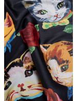 Monnari Šály a šátky Dámská šála s kočkami Multicolor