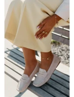 Dámské mokasíny z broušené kůže Big Star – béžové Dámské mokasíny z broušené kůže Big Star – béžové