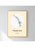 Personalizovaný magický fotoobraz v rámu - 30x40 - hvězdná mapa Personalizovaný magický fotoobraz v rámu - 30x40 - hvězdná mapa