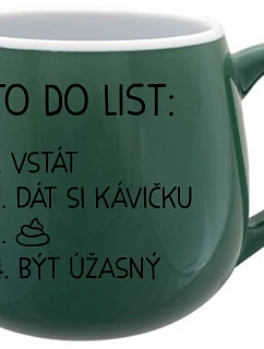 TO DO  BÝT  zelený keramický hrníček 300 ml model 22163619 - Giftela