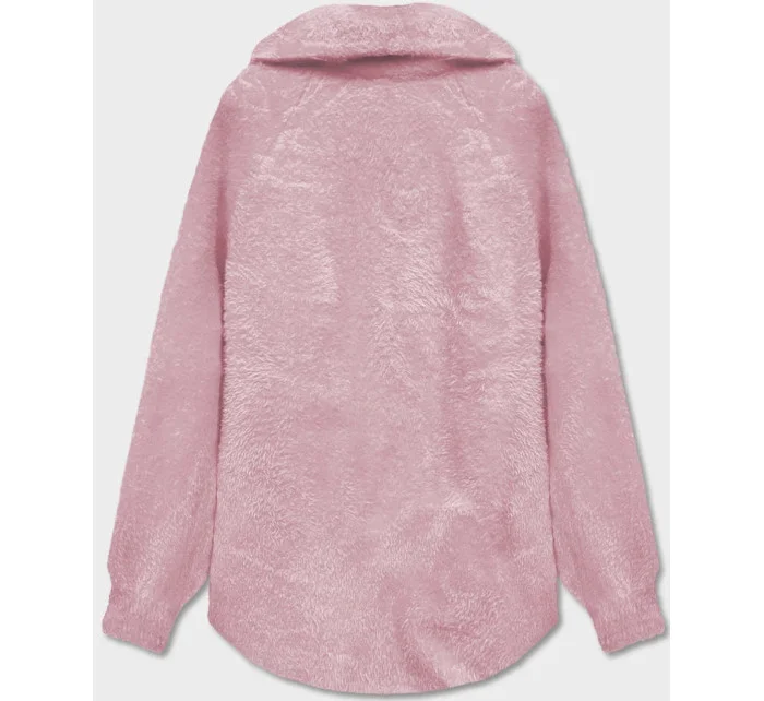 Krátký přehoz přes oblečení typu alpaka v růžové barvě model 18059133 - MADE IN ITALY