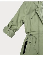 Dámská lehká khaki parka s podšívkou Goodlookin (KK60407-5#) Dámská lehká khaki parka s podšívkou Goodlookin (KK60407-5#)