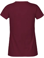 O Dámské tričko z těžké bio bavlny bordeaux model 22505489 - Neutral O Dámské tričko z těžké bio bavlny bordeaux model 22505489 - Neutral