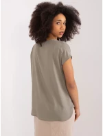 Bluzka model 21156171 khaki - FPrice Bluzka model 21156171 khaki - FPrice