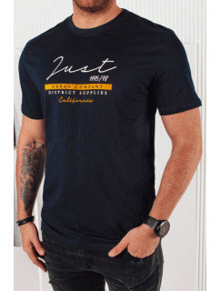 Pánské tričko s potiskem, tmavě modrá Dstreet RX5425