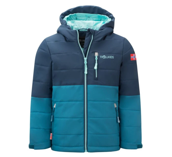 Zimní bunda pro holky/chlapce Trollkids Kids Hemsedal Snow Jacket XT zateplená modrá (513-104)