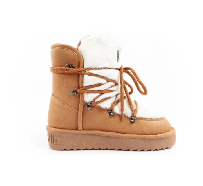 D.Franklin sněhule dámské zimní módní kožešina zateplené vysoké dámské