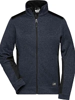 Daiber JN 861 Dámská pracovní pletená fleece bunda - Strong 02.0861 carbon melange/black