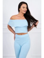 Modrá sada volánků