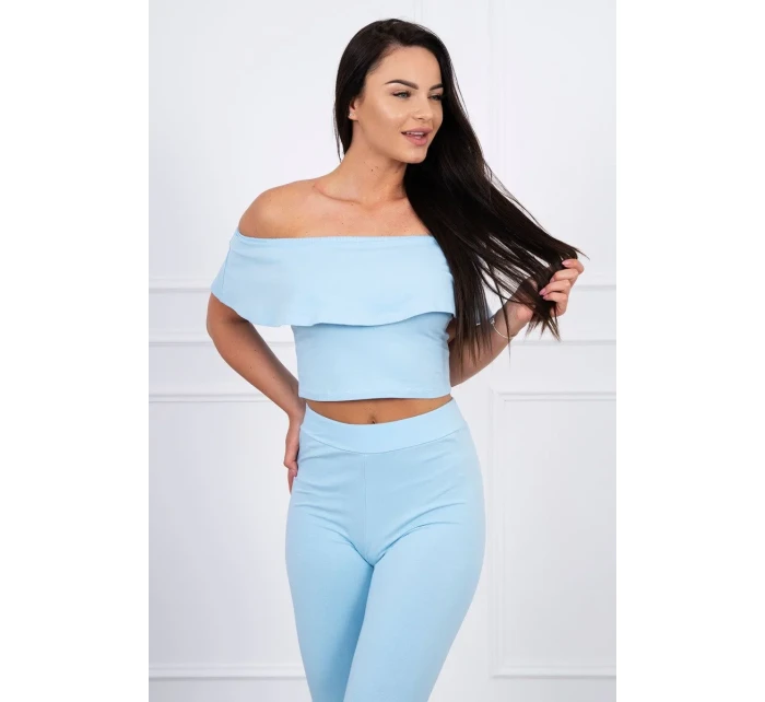 Modrá sada volánků