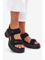 Dámské Sandály Se Zlatými Černé model 21701759 - EVENTO