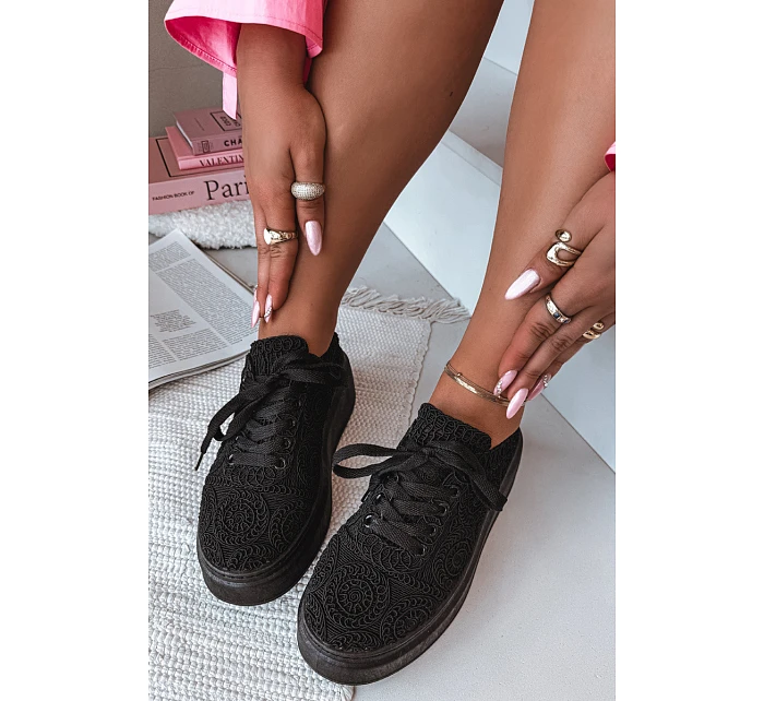 Dámské tenisky na platformě Černé model 21937761 - Boto