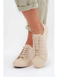 Dámské tenisky Eko kůže Big Star TT274019 Béžové