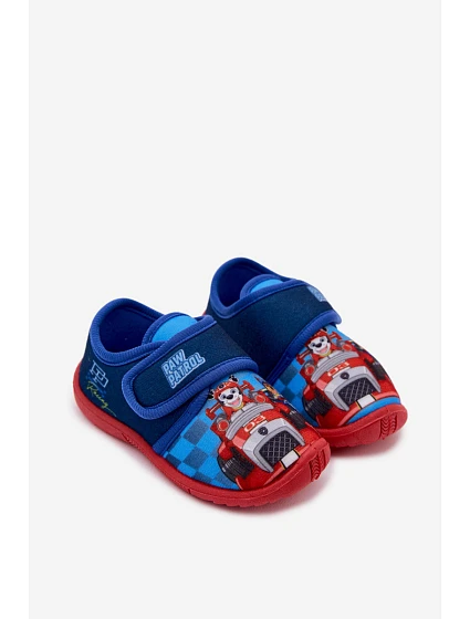 Dětské pantofle na suchý zip Psi Patrol tmavě modré