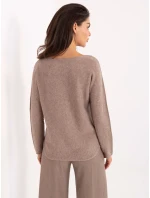 Sweter IT SW model 21302358 ciemny bezowy - FPrice Sweter IT SW model 21302358 ciemny bezowy - FPrice