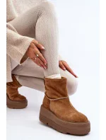 Kožené dámské boty na masivní podrážce Camel Zazoo Kožené dámské boty na masivní podrážce Camel Zazoo