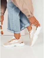 PERNES dámské tenisky béžové Dstreet ZY0482 PERNES dámské tenisky béžové Dstreet ZY0482