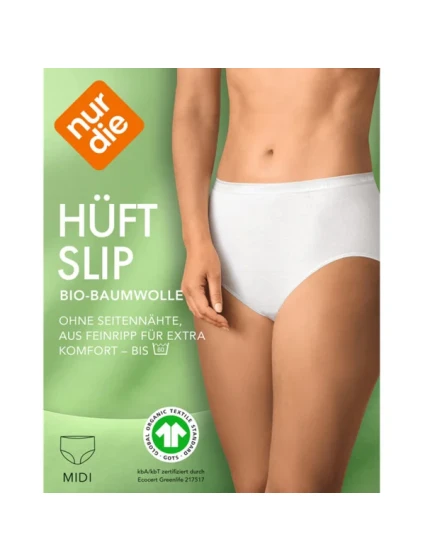Dámské kalhotky vysokého střihu NUR DIE COTTON MIDISLIP - NUR DIE - bílá Dámské kalhotky vysokého střihu NUR DIE COTTON MIDISLIP - NUR DIE - bílá