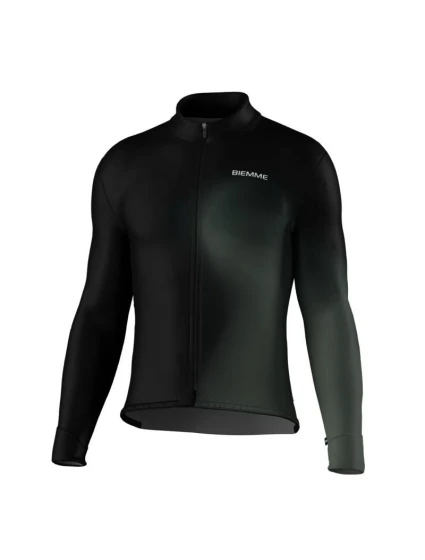 Biemme tričko s dlouhým rukávem FORESTA černá zelená L