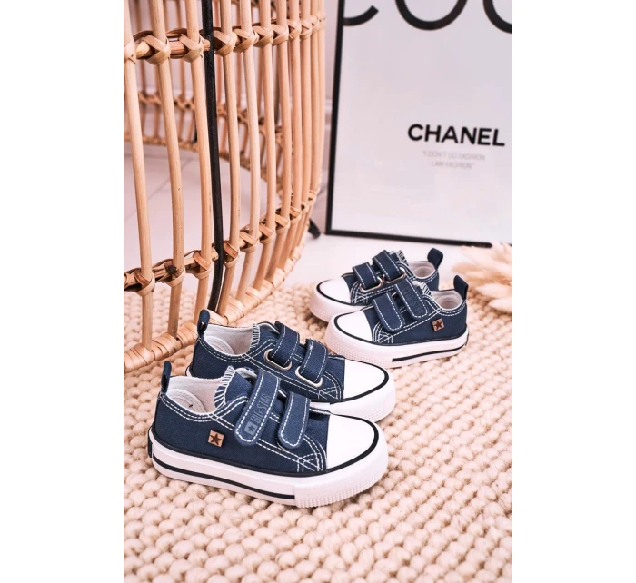Dětské Tenisky Na Suchý Zip BIG STAR model 21545397 Tmavě Modré - Big Star Shoes Dětské Tenisky Na Suchý Zip BIG STAR model 21545397 Tmavě Modré - Big Star Shoes