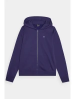 Dámská Mikina S Kapucí Rozepínací Bavlněná 4F Šedá 4FWMM00TSWSF1467-27M