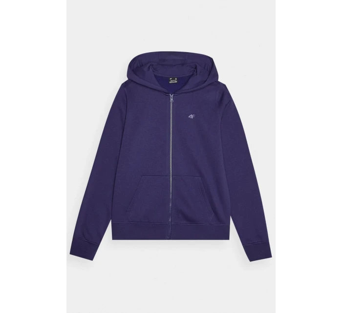 Dámská Mikina S Kapucí Rozepínací Bavlněná 4F Šedá 4FWMM00TSWSF1467-27M