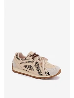 Kožené semišové dámské tenisky Big Star model 22074804 béžové - Big Star Shoes Kožené semišové dámské tenisky Big Star model 22074804 béžové - Big Star Shoes