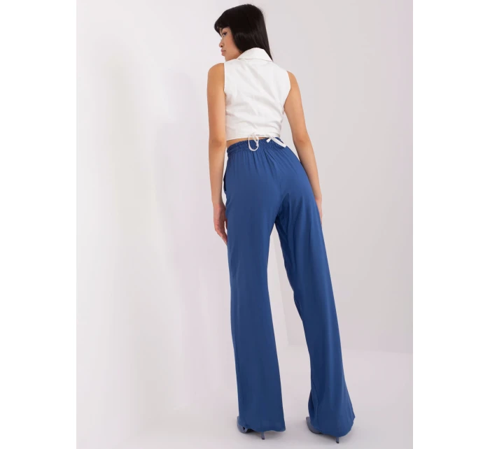 Spodnie LK SP model 18741290 ciemny niebieski - FPrice Spodnie LK SP model 18741290 ciemny niebieski - FPrice