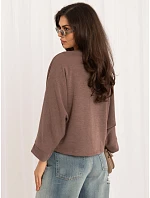 Sweter MI SW model 22340797 ciemny bezowy - FPrice Sweter MI SW model 22340797 ciemny bezowy - FPrice