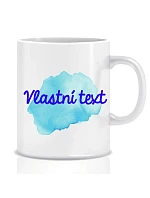 Personalizovaný klasický bílý keramický hrníček 300 ml s barevnou skvrnou Personalizovaný klasický bílý keramický hrníček 300 ml s barevnou skvrnou