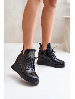 Boty na klínovém podpatku model 201010 Step in style