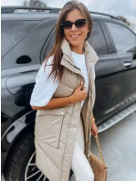 Dámská prošívaná vesta MARIEL béžová FashionStreet TY3015