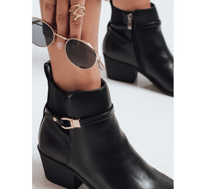 BLENESSON dámské kozačky s lehkým podpatkem černé FashionStreet ZY0576