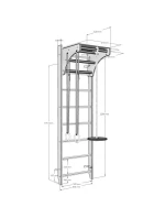 Žebřík s dřevěnou příčkou a příslušenstvím BENCHK 112+A204 dětské