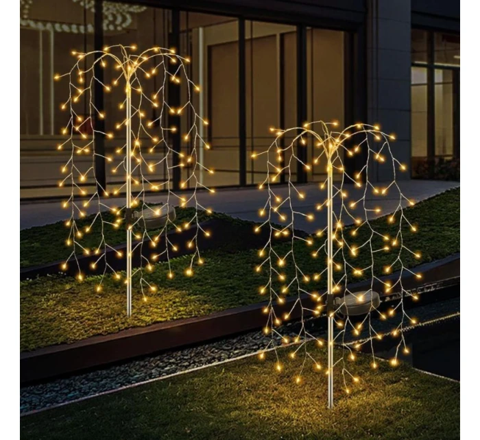 SOLÁRNÍ STROM LAMPA OHŇOSTROJE 72CM 120 VEDL SOLÁRNÍ STROM LAMPA OHŇOSTROJE 72CM 120 VEDL