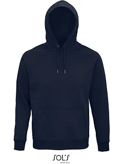 SOL'S Stellar Unisex raglánová mikina s kapucí z bio bavlny 25.3568 french navy