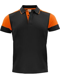 Printer Prime Polo Men Pánské piqué polo z těžké bavlny 61.5024 black/orange