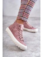 Dámské Tenisky Big Star Vysoké Zateplené Růžové model 21595916 - Big Star Shoes