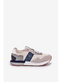 Semišové Pánské Tenisky Na Platformě Big Star RR174471 Hi-Poly System Šedé